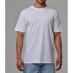 Talentless‎ Men's Premium Cotton Short Sleeve T-Shirt Sz Large White Relaxed Fit